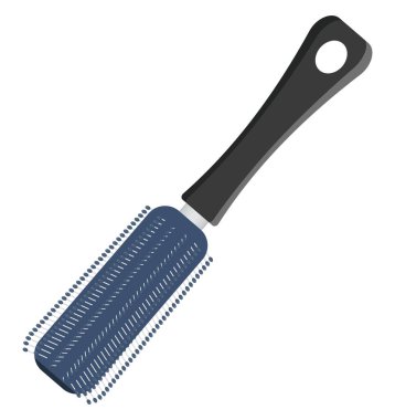 Plastik saç tarağı, illüstrasyon, beyaz arkaplan üzerindeki vektör.