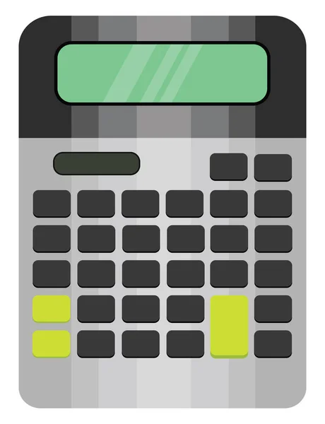 Шкільний Калькулятор Ілюстрація Вектор Білому Тлі — стоковий вектор