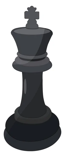 Schachkönigsfigur Illustration Vektor Auf Weißem Hintergrund — Stockvektor