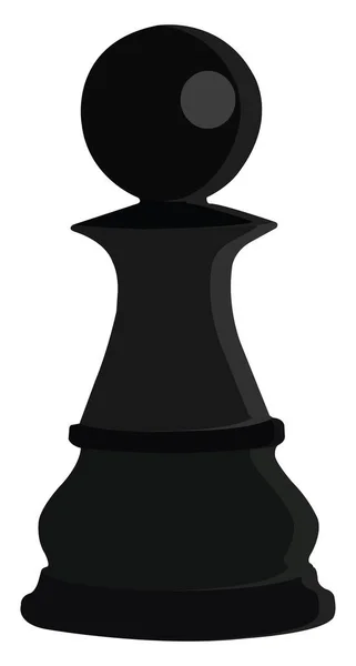 Chess Pawn Figure Illustration Vektor Vit Bakgrund — Stock vektor