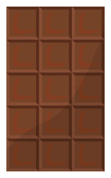 Dunkle Sahne Schokolade Illustration Vektor Auf Weißem Hintergrund — Stockvektor