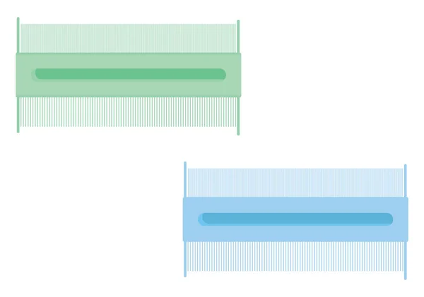 Spezieller Haarkamm Illustration Vektor Auf Weißem Hintergrund — Stockvektor