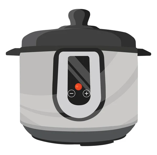 Electric Rice Cooker Illustration Vector White Background — Stock Vector