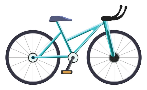 Groene Fiets Illustratie Vector Een Witte Achtergrond — Stockvector