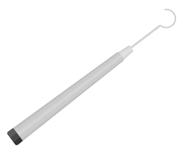 金属歯科スケール イラスト 白い背景のベクトル — ストックベクタ