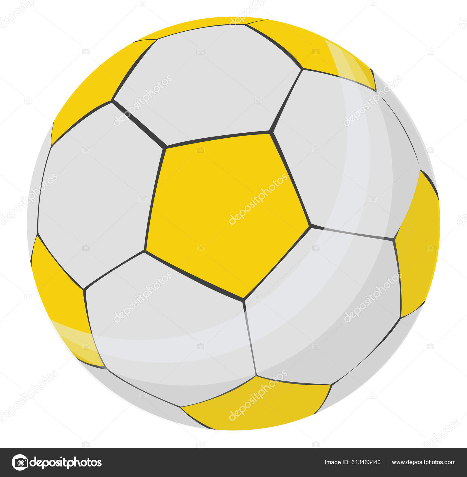 Bola Amarela Do Futebol No Fundo Branco Imagem de Stock - Imagem de branco,  brinquedo: 62304359