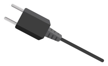 Elektrik prizi, illüstrasyon, beyaz arkaplan üzerindeki vektör.