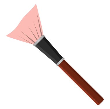 Yüz fırçası, illüstrasyon, beyaz arkaplan üzerindeki vektör.