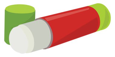 Okul yapıştırıcısı, illüstrasyon, beyaz arkaplandaki vektör.