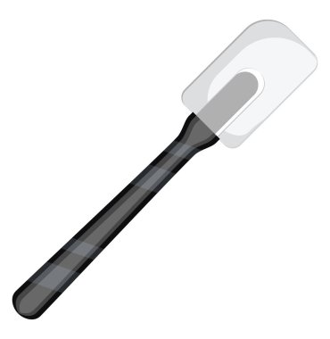 Pasta spatulası, illüstrasyon, beyaz arkaplan üzerindeki vektör.