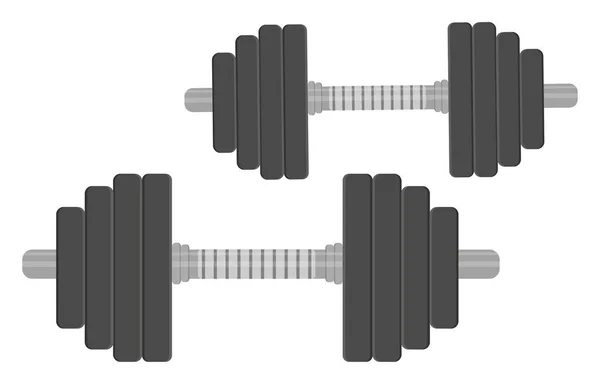 Very Heavy Dumbbells Illustration Vector White Background — Stock Vector