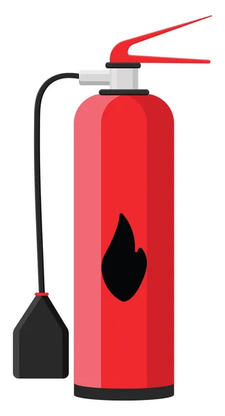 赤い消火器 イラスト 白い背景のベクトル — ストックベクタ