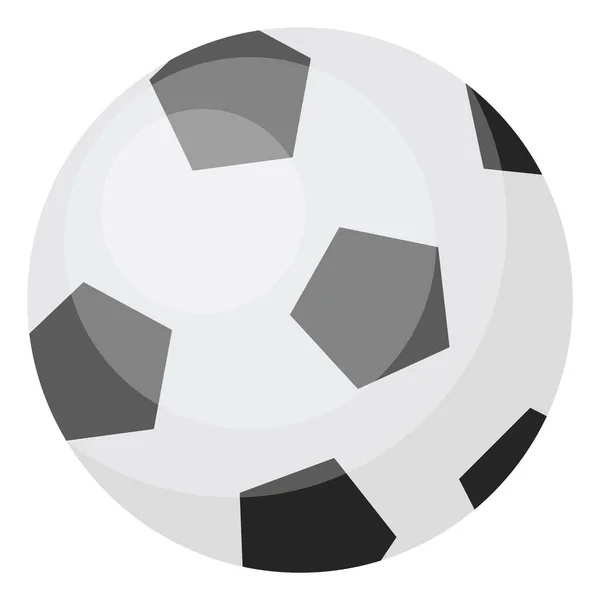 Una Pelota Fútbol Ilustración Vector Sobre Fondo Blanco — Archivo Imágenes Vectoriales