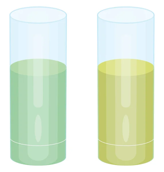 Liquid Glass Illustration Vector White Background — Stock Vector