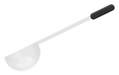 Büyük profesyonel kepçe, illüstrasyon, beyaz arka planda vektör.