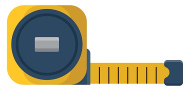 Çalışma bandı, illüstrasyon, beyaz arkaplan üzerindeki vektör ölçülüyor.