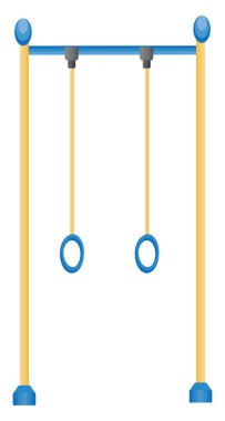 Sarı maymun çubukları, illüstrasyon, beyaz arkaplan üzerindeki vektör.