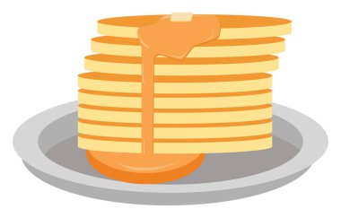 Şuruplu krepler, resimleme, beyaz arkaplanda vektör.