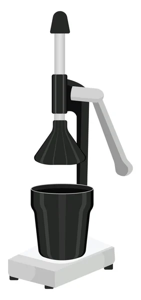 Modern Juice Maker Illustration Vektor Vit Bakgrund — Stock vektor