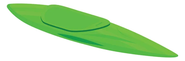 Green Kayak Illustration Vector White Background — Stock Vector