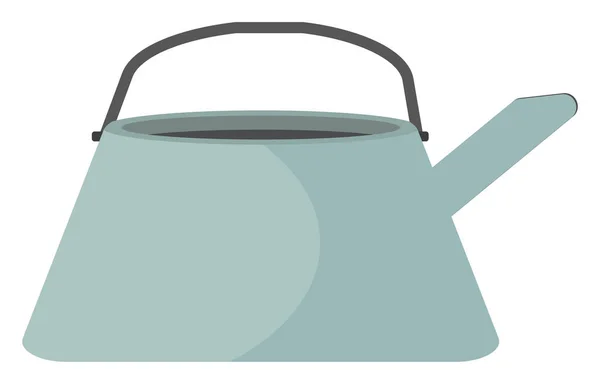 Blue Tea Kettle Illustration Vector White Background — Stock Vector