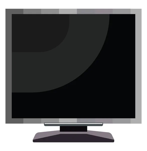 Lcd Τηλεόραση Εικονογράφηση Διάνυσμα Λευκό Φόντο — Διανυσματικό Αρχείο