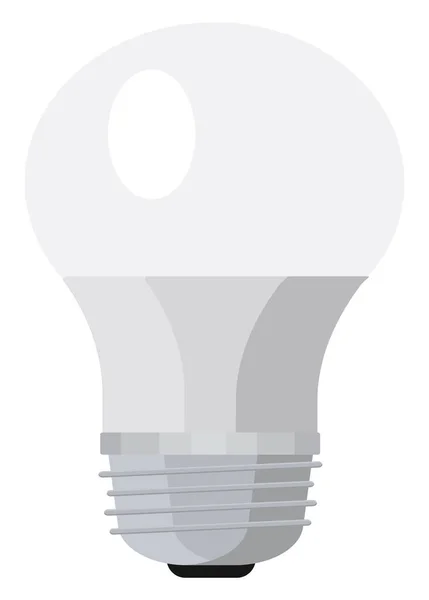 Біла Лампа Ілюстрація Вектор Білому Тлі — стоковий вектор