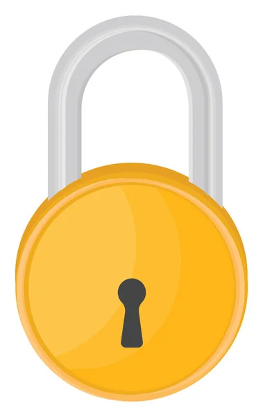白色背景上的安全锁 — 图库矢量图片