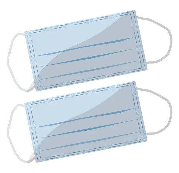 Masques Protecteurs Illustration Vecteur Sur Fond Blanc — Image vectorielle