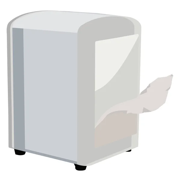 大きなナプキンボックス イラスト 白い背景のベクトル — ストックベクタ