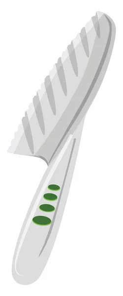 白色背景上的金属尖刀 — 图库矢量图片