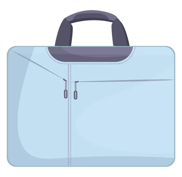 Blue Office Bag Illustration Vector White Background — Stock Vector