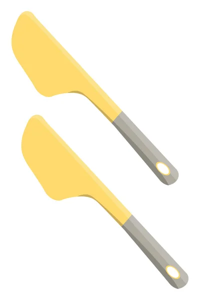 Spatule Omelette Illustration Vecteur Sur Fond Blanc — Image vectorielle