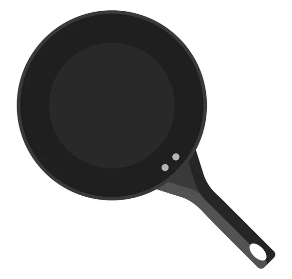 Frying Pan Illustration Vector White Background — Stock Vector