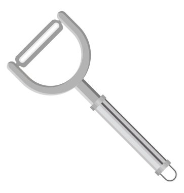 Gri metal soyucular, illüstrasyon, beyaz arkaplanda vektör.