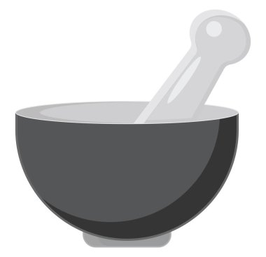 Bitki öğütücü, illüstrasyon, beyaz arkaplandaki vektör.