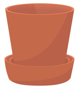 Bitki kabı, illüstrasyon, beyaz arkaplan üzerindeki vektör.