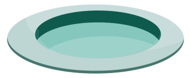 Yeşil plaka, illüstrasyon, beyaz arkaplan üzerindeki vektör.