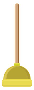 Sarı pompa, illüstrasyon, beyaz arkaplan üzerindeki vektör.