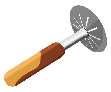 Beyaz arkaplanda patates ezme aracı, illüstrasyon, vektör.