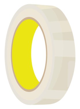 Beyaz selobant, illüstrasyon, beyaz arkaplan üzerinde vektör.