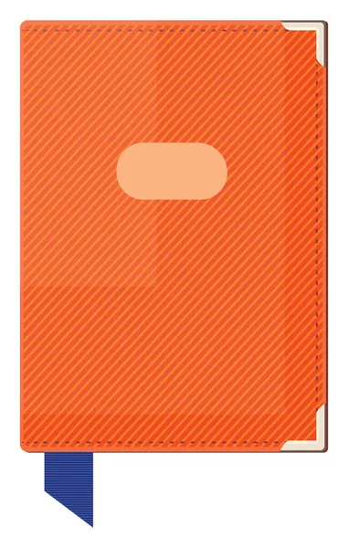 Pasaporte Naranja Ilustración Vector Sobre Fondo Blanco — Vector de stock