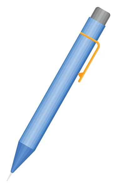 Blue Pencil Illustration Vector White Background — Stock Vector