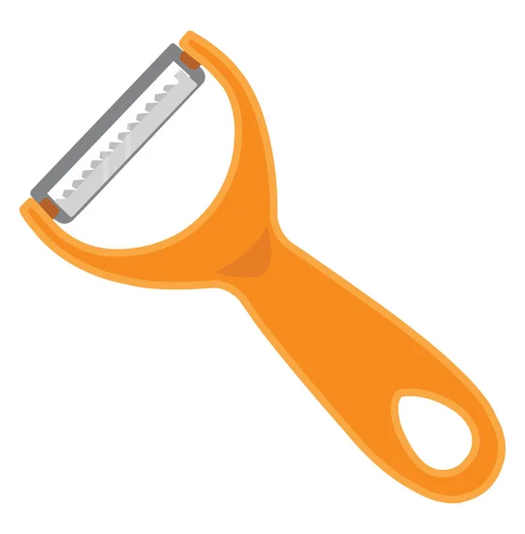 Orange Peeler Illustration Vector White Background — Stock Vector