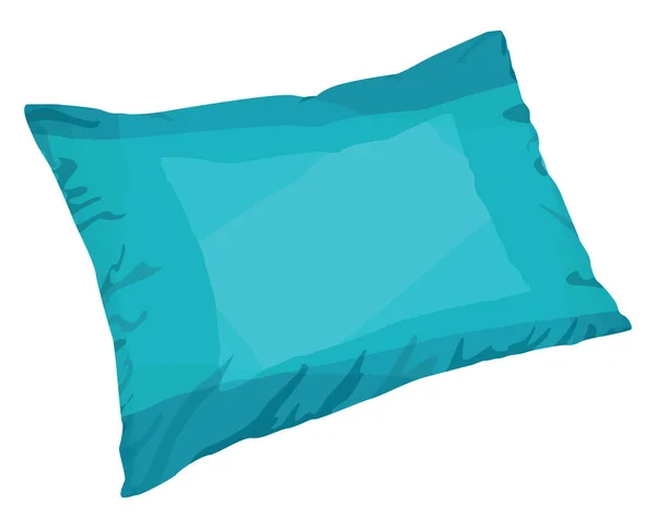 青い枕 イラスト 白い背景のベクトル — ストックベクタ
