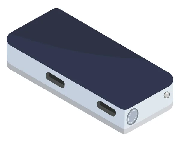 Geladene Powerbank Illustration Vektor Auf Weißem Hintergrund — Stockvektor