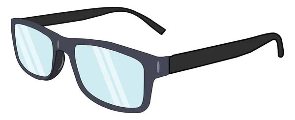 Schwarze Lesebrille Illustration Vektor Auf Weißem Hintergrund — Stockvektor