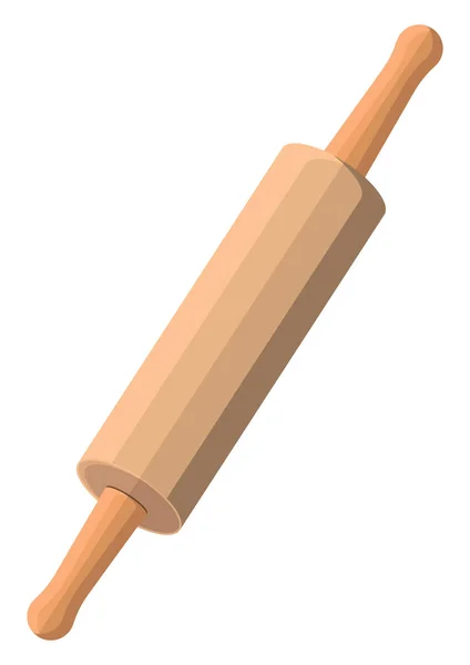 Outil Rolling Pin Illustration Vecteur Sur Fond Blanc — Image vectorielle