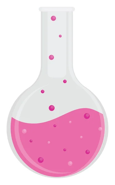 Ροζ Μπουκάλι Φίλτρο Εικονογράφηση Διάνυσμα Λευκό Φόντο — Διανυσματικό Αρχείο