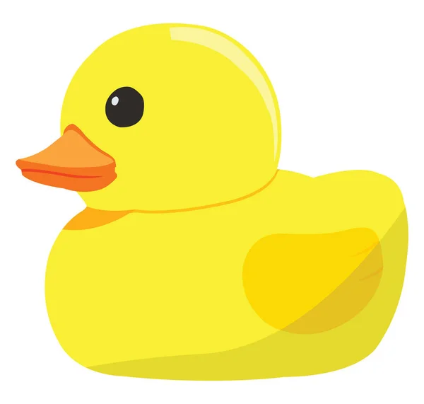 Bath Duck Illustration Vector White Background — 스톡 벡터